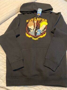 Beavis & Butt-Head Black Graphic Hoodie